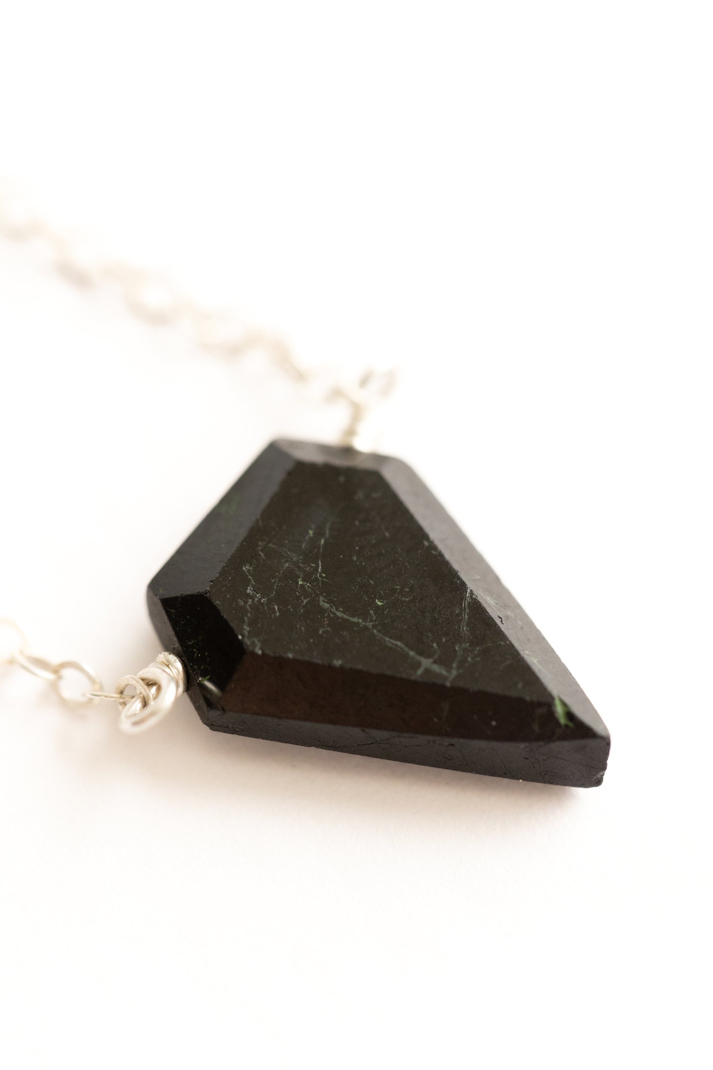 Black Tourmaline Necklace by Seaflowerjewelry