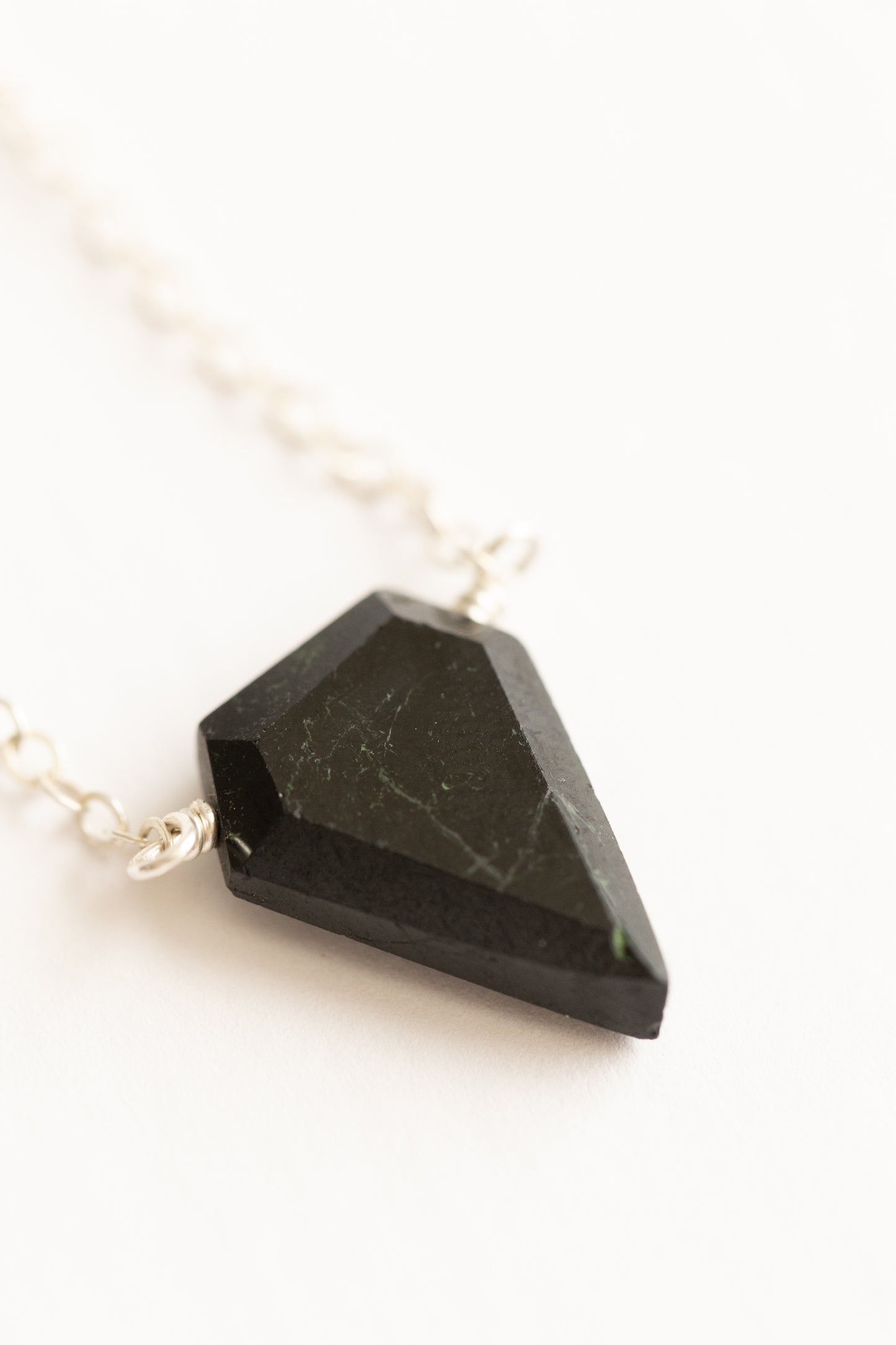 Black Tourmaline Necklace by Seaflowerjewelry