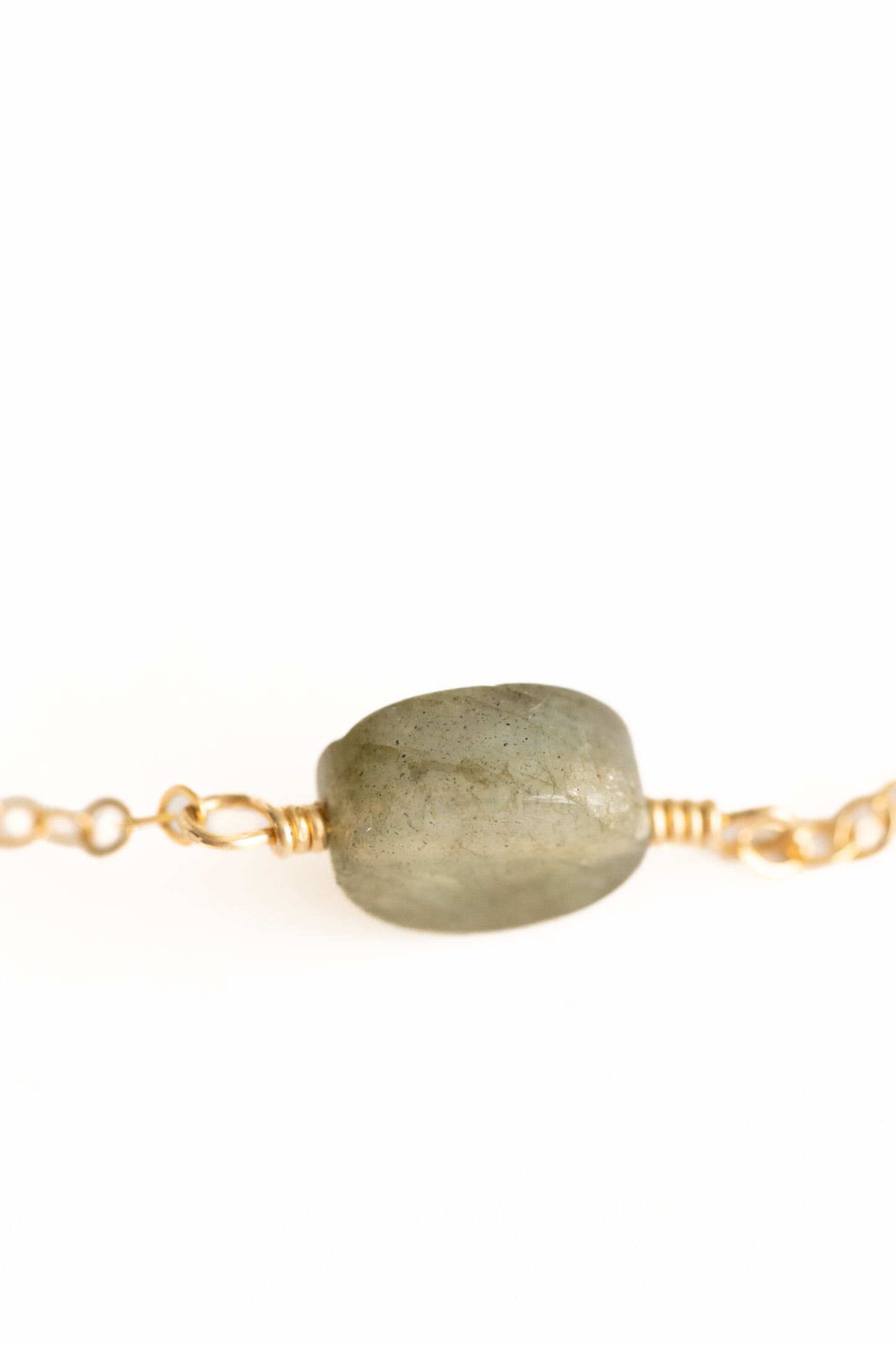 Mystical Labradorite Oval Pendant Necklace