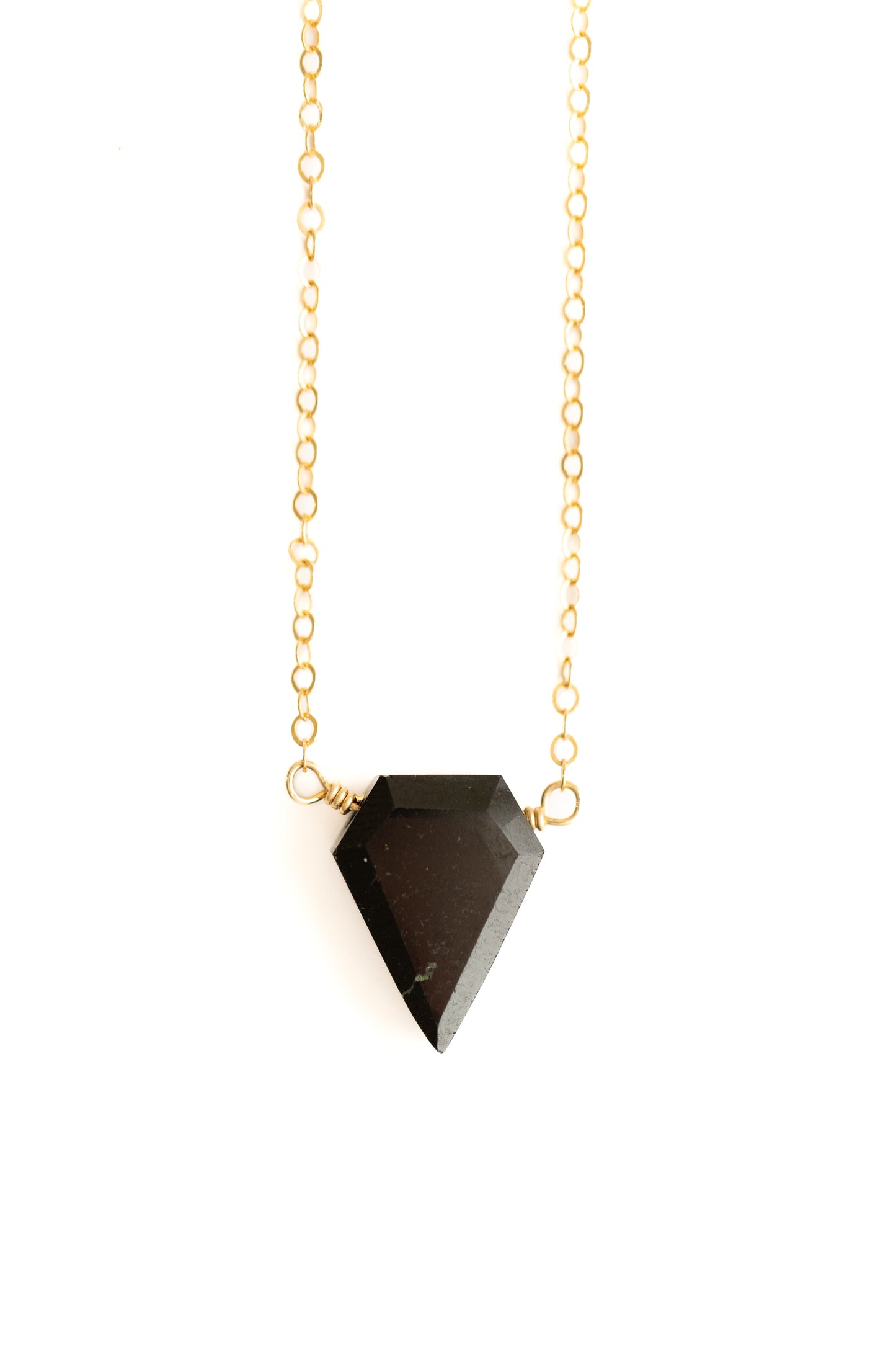 Black Tourmaline Necklace by Seaflowerjewelry
