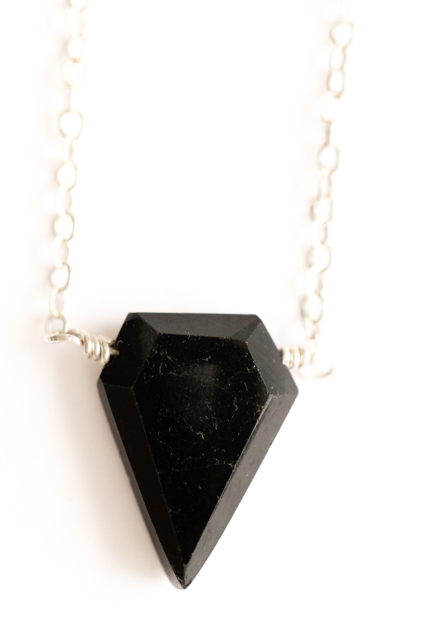 Black Tourmaline Necklace by Seaflowerjewelry