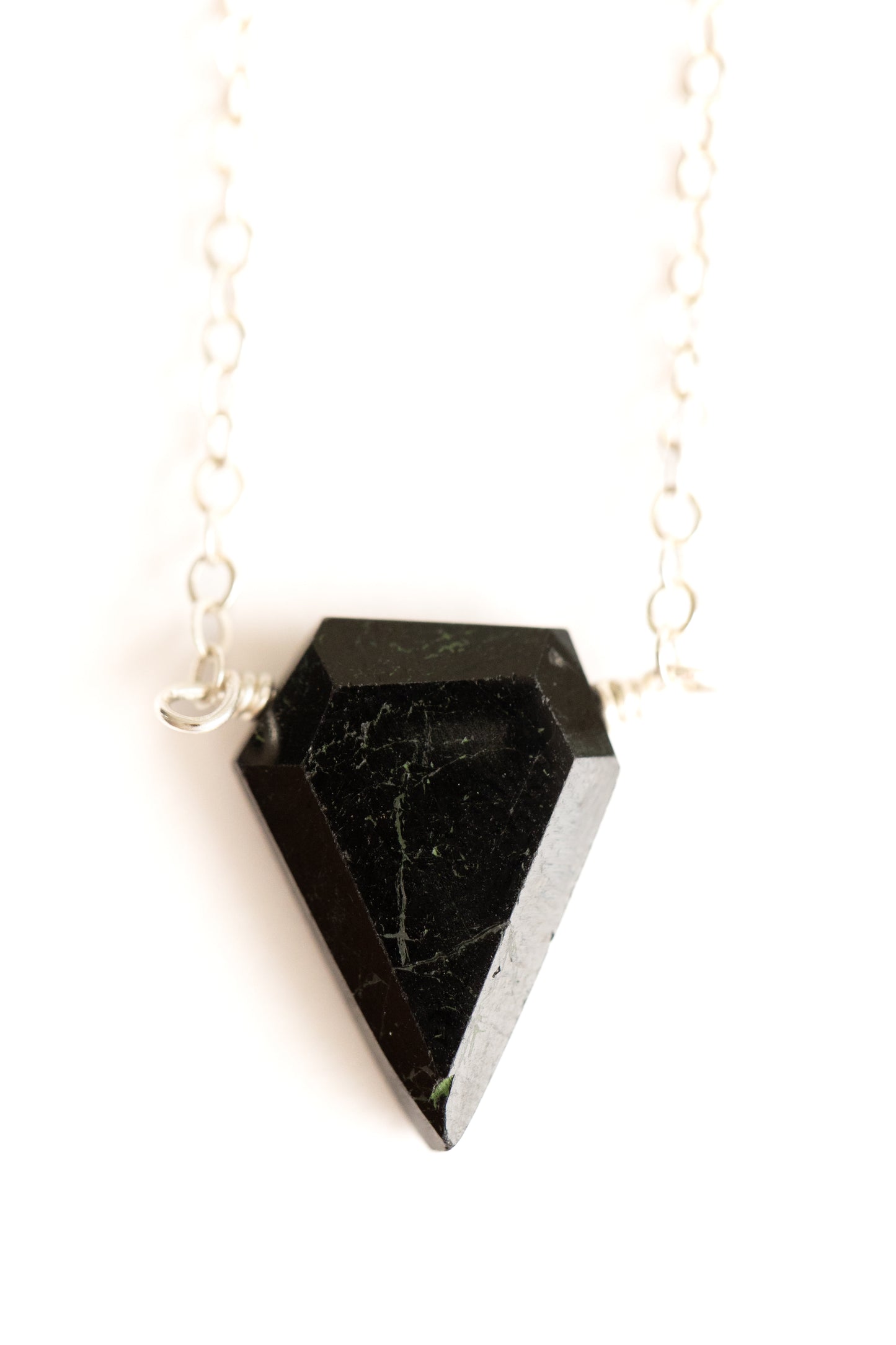 Black Tourmaline Necklace by Seaflowerjewelry