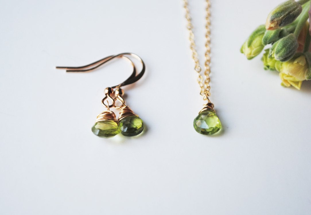 Peridot Jewelry Set