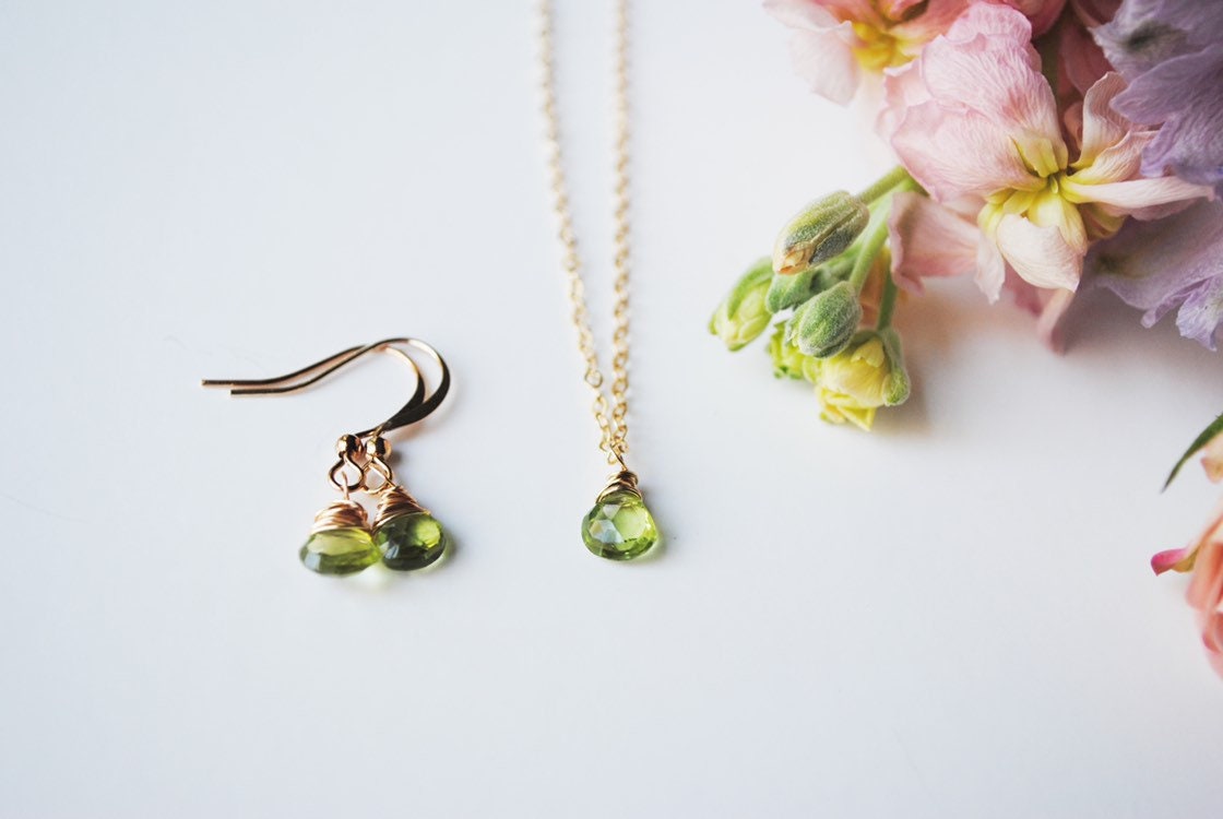 Peridot Jewelry Set