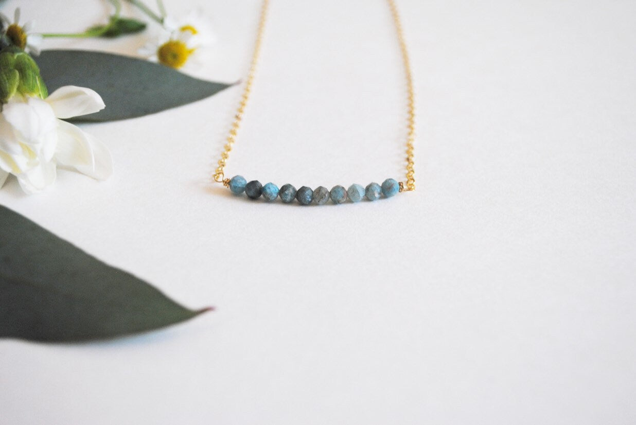 Raw Apatite Gemstone Bar