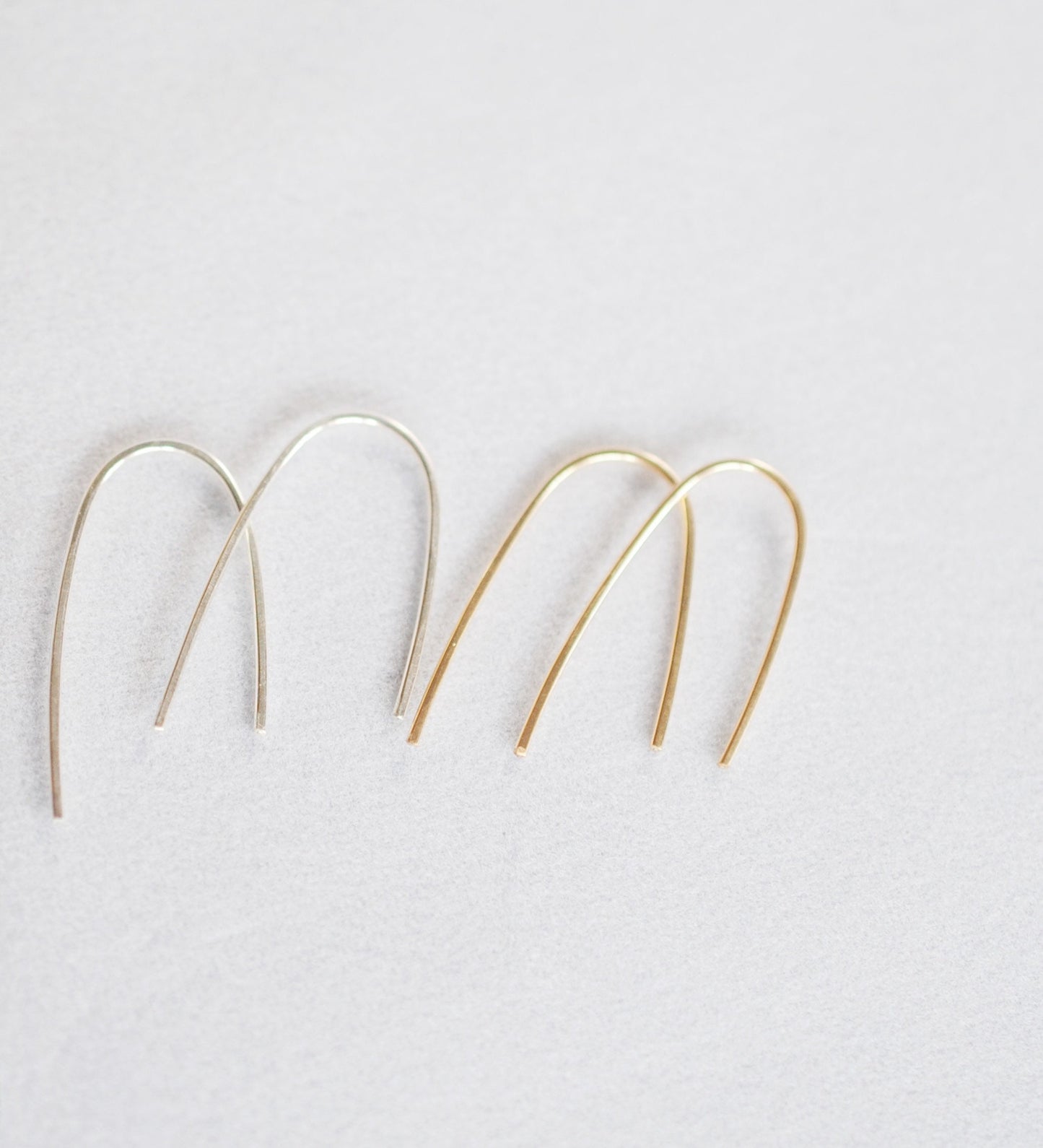 Dainty Half Hoop Earrings