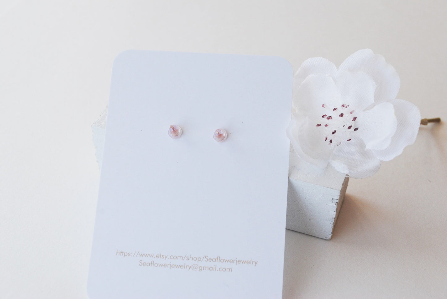 Blue Chalcedony Stud Earrings