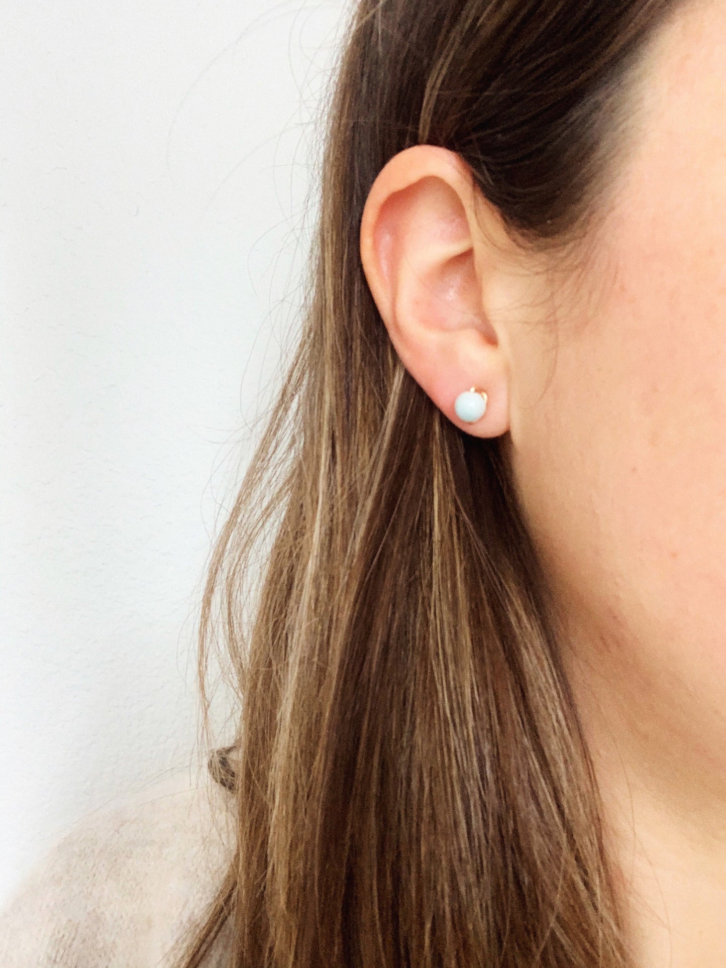 Amazonite Stud Earrings