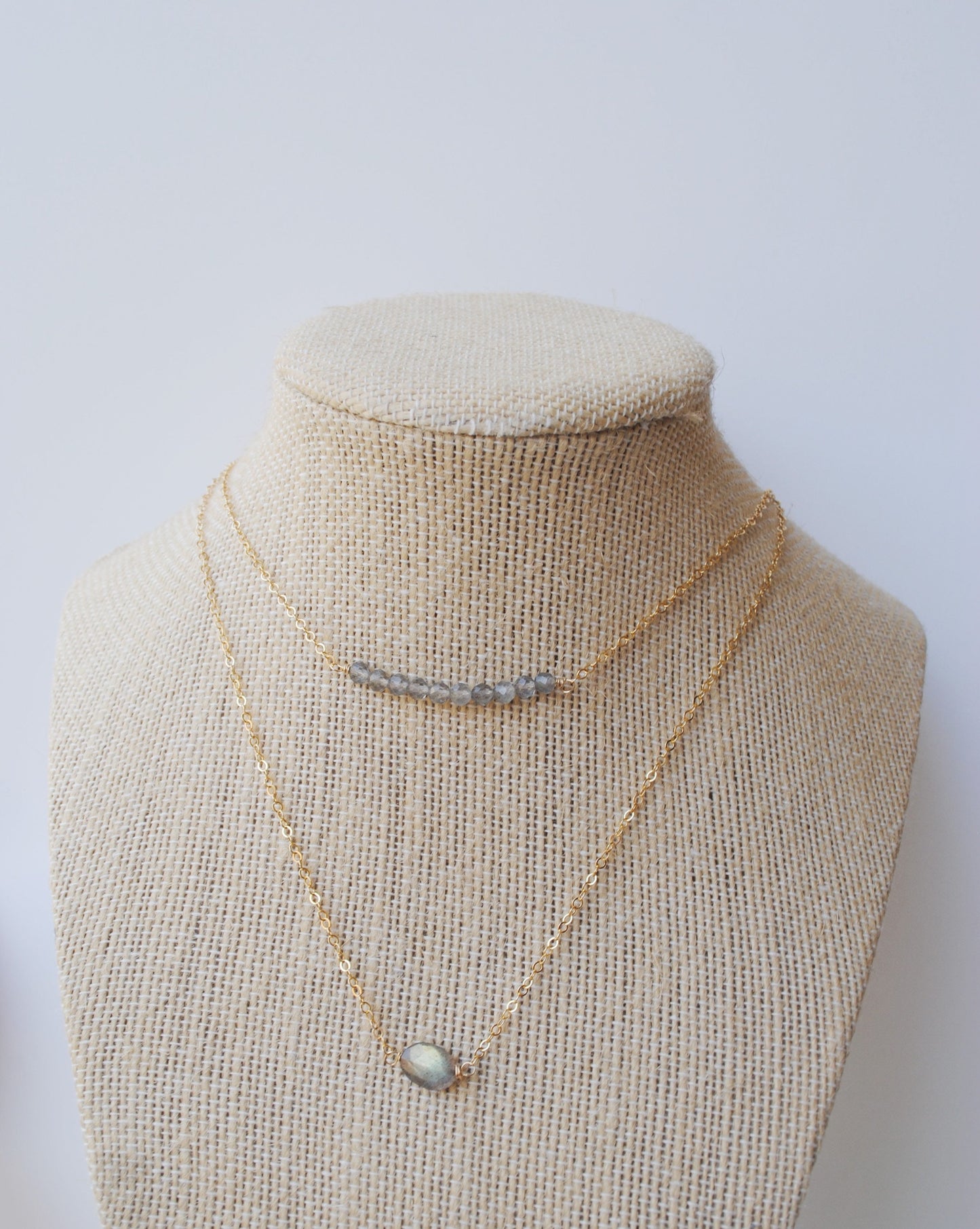 Labradorite Eye Pendant Necklace