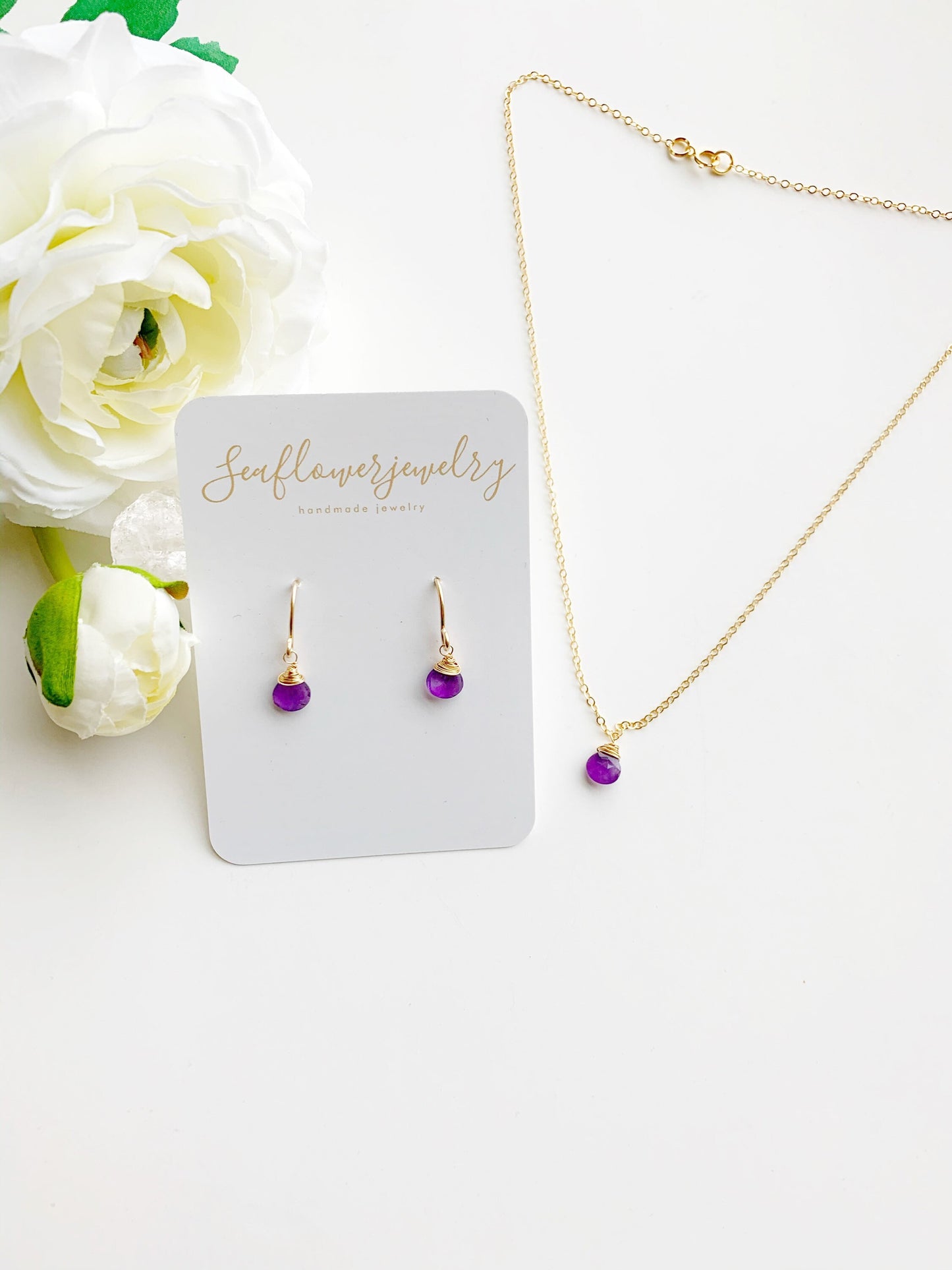 Amethyst Pendant Necklace