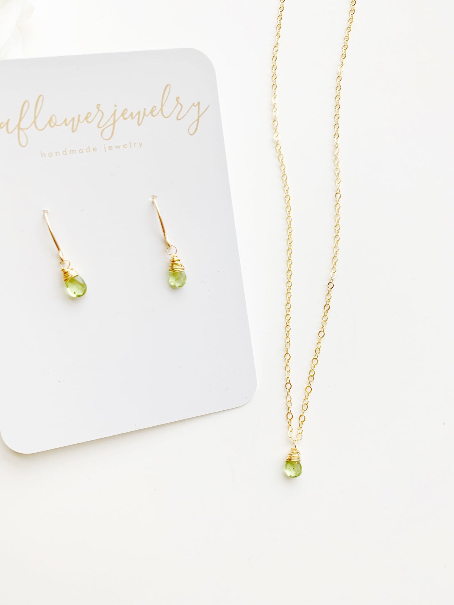 Peridot Drop earrings