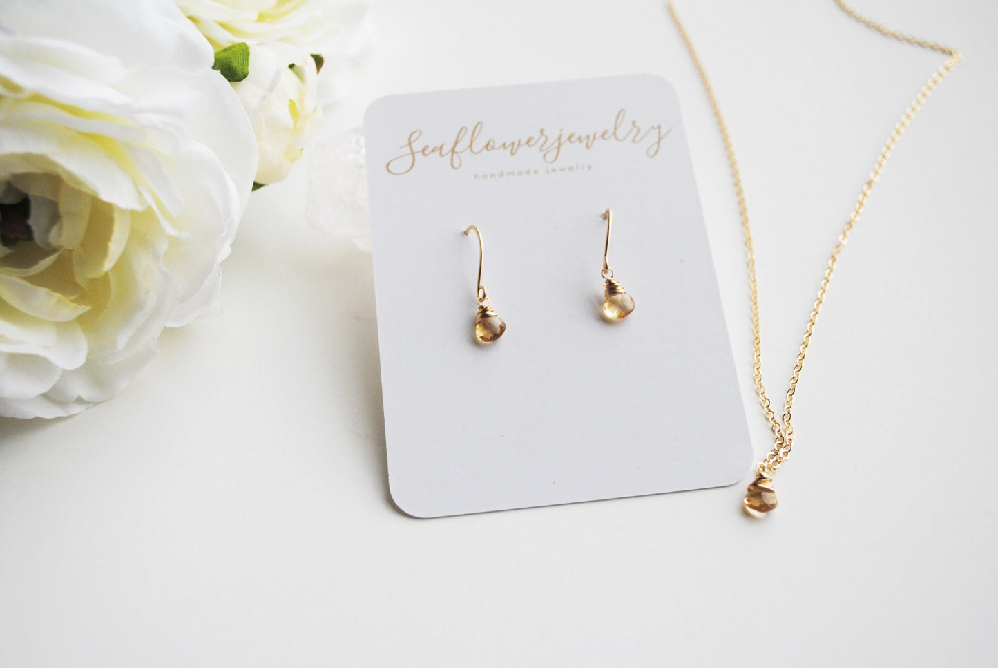 Citrine Drop earrings