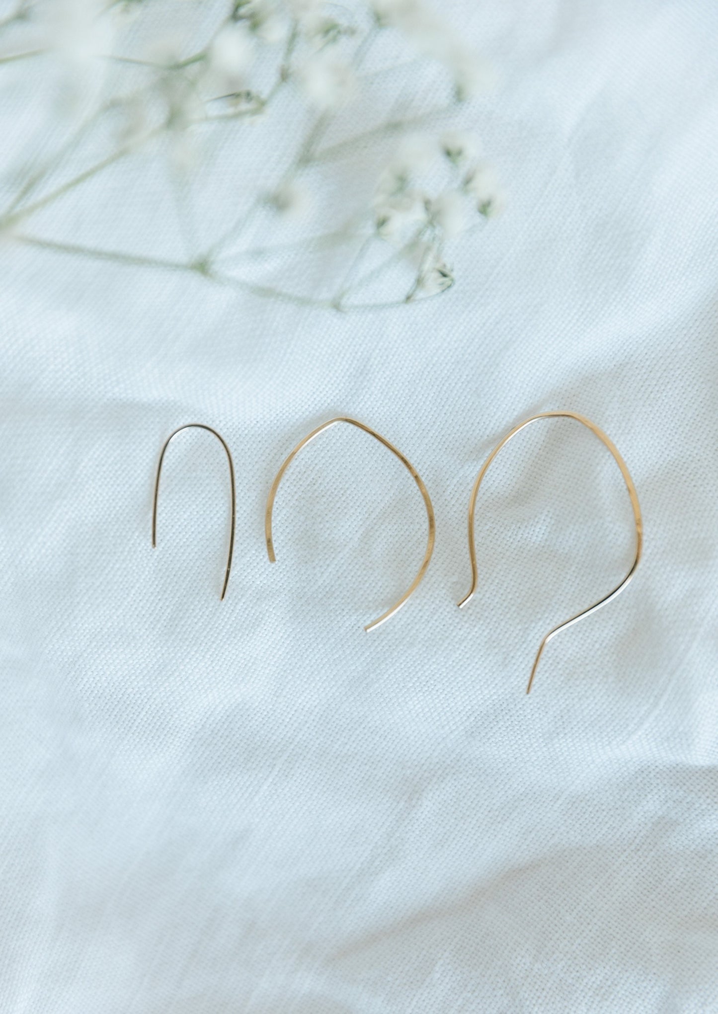 Dainty Half Hoop Earrings