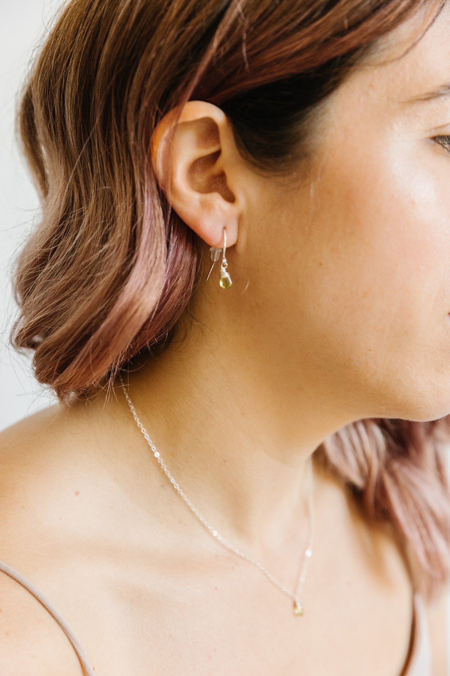 Peridot Drop earrings