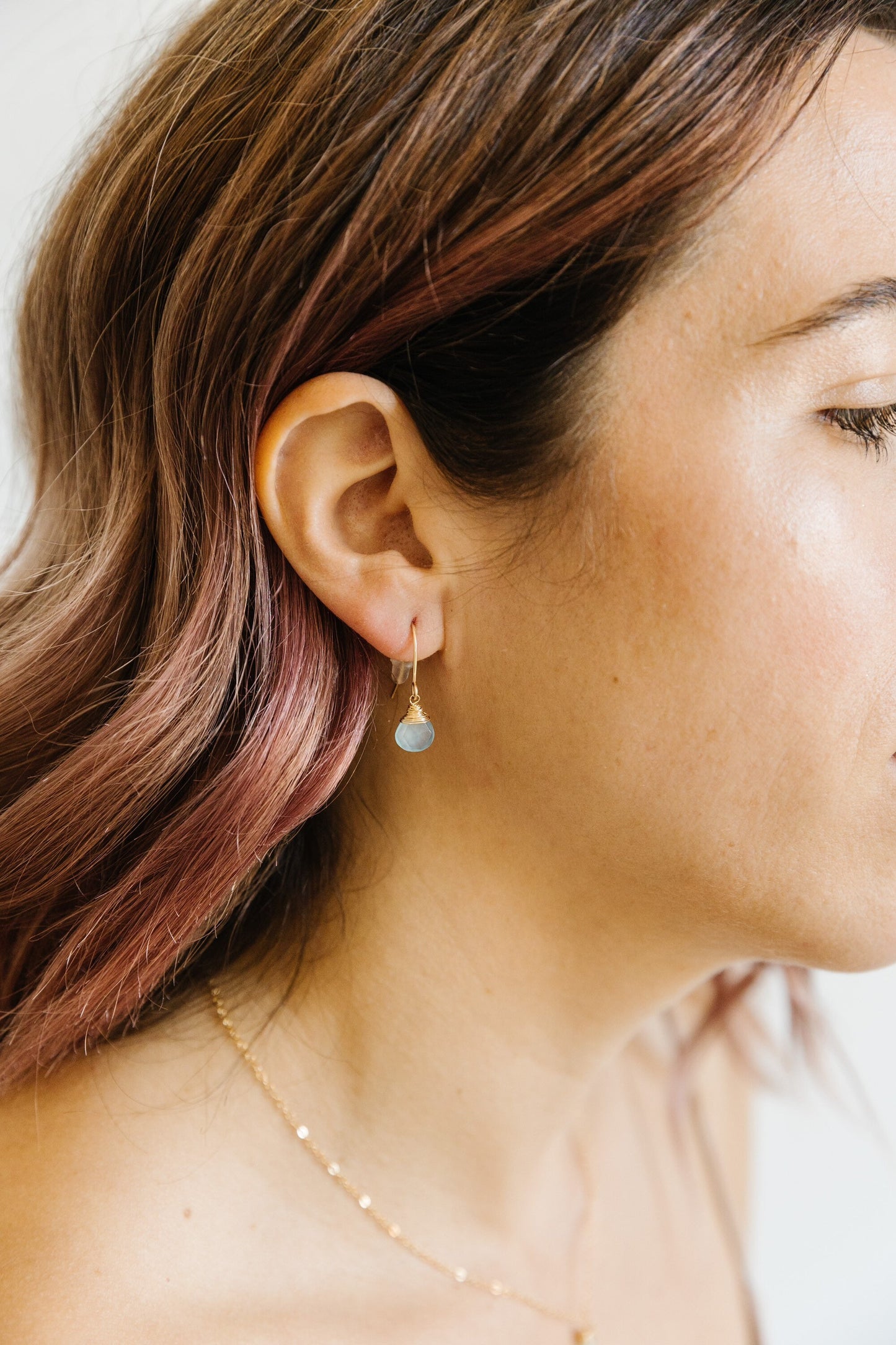Blue Chalcedony Earrings