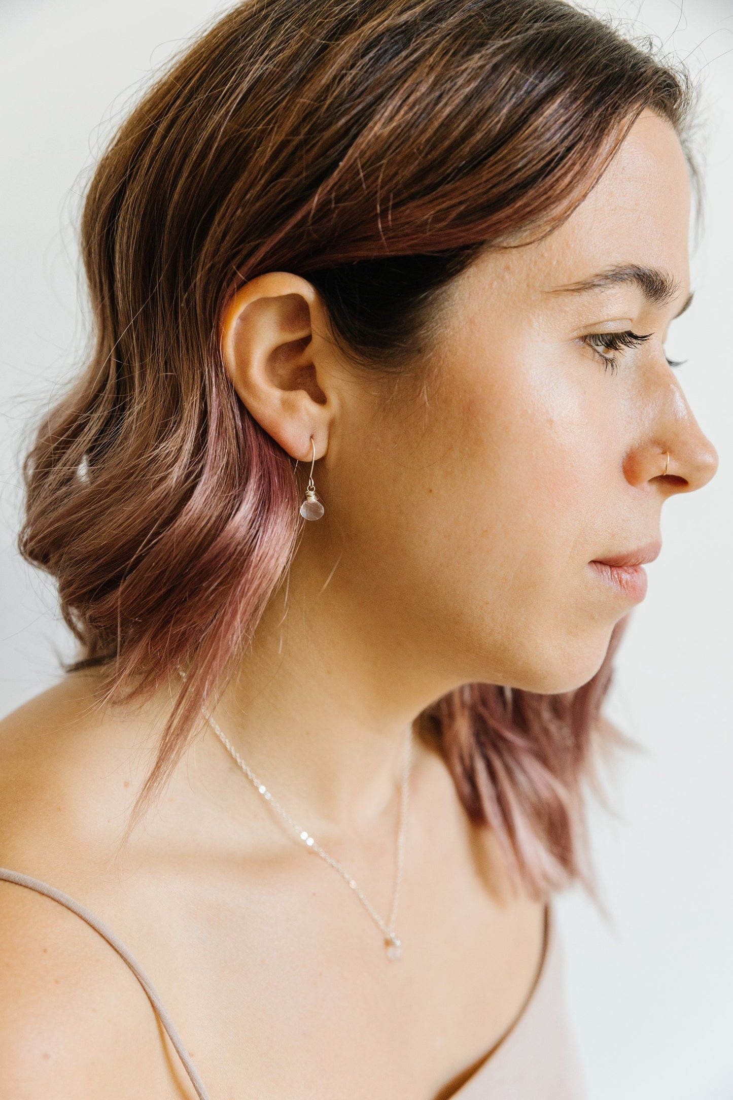 Genuine Rose Quartz Jewelry Set