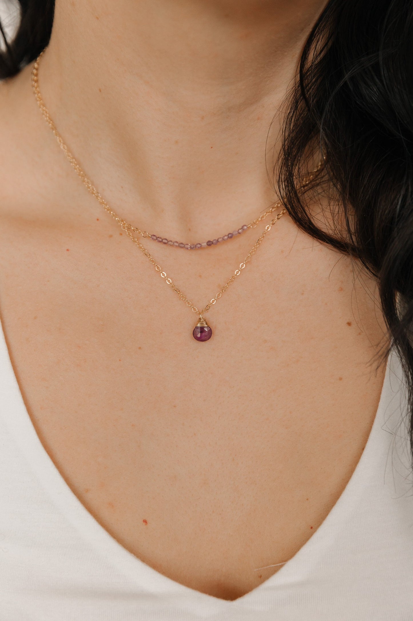 Amethyst Pendant Necklace
