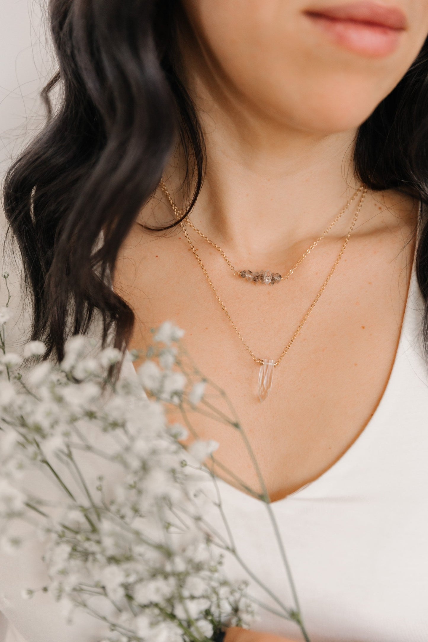 Quartz Crystal Point Necklace