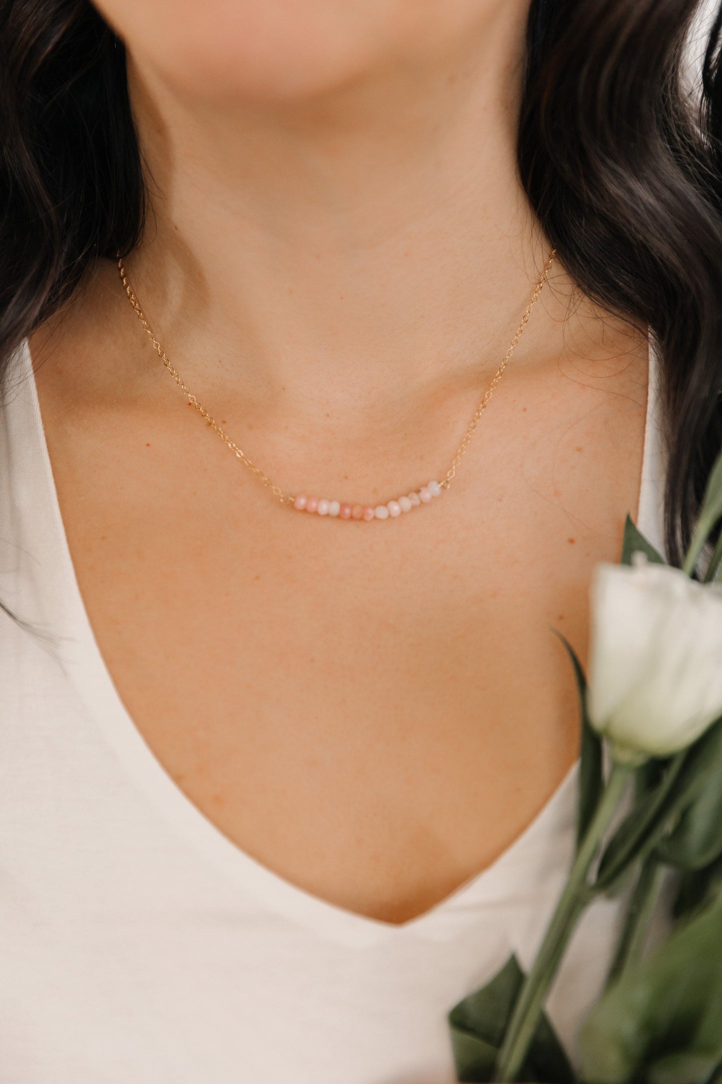 Dainty Opal Necklace