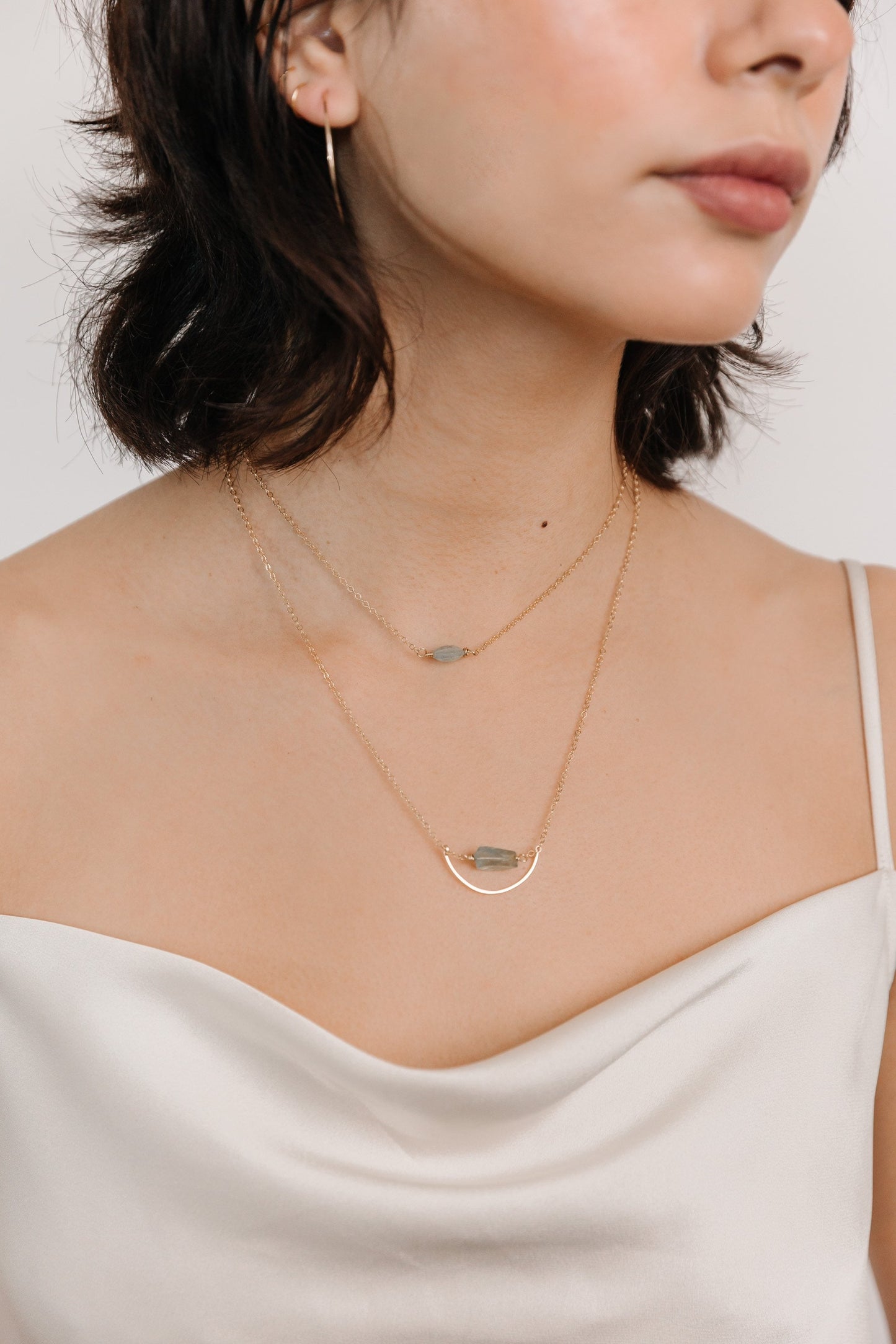 Raw Aquamarine Pendant Necklace