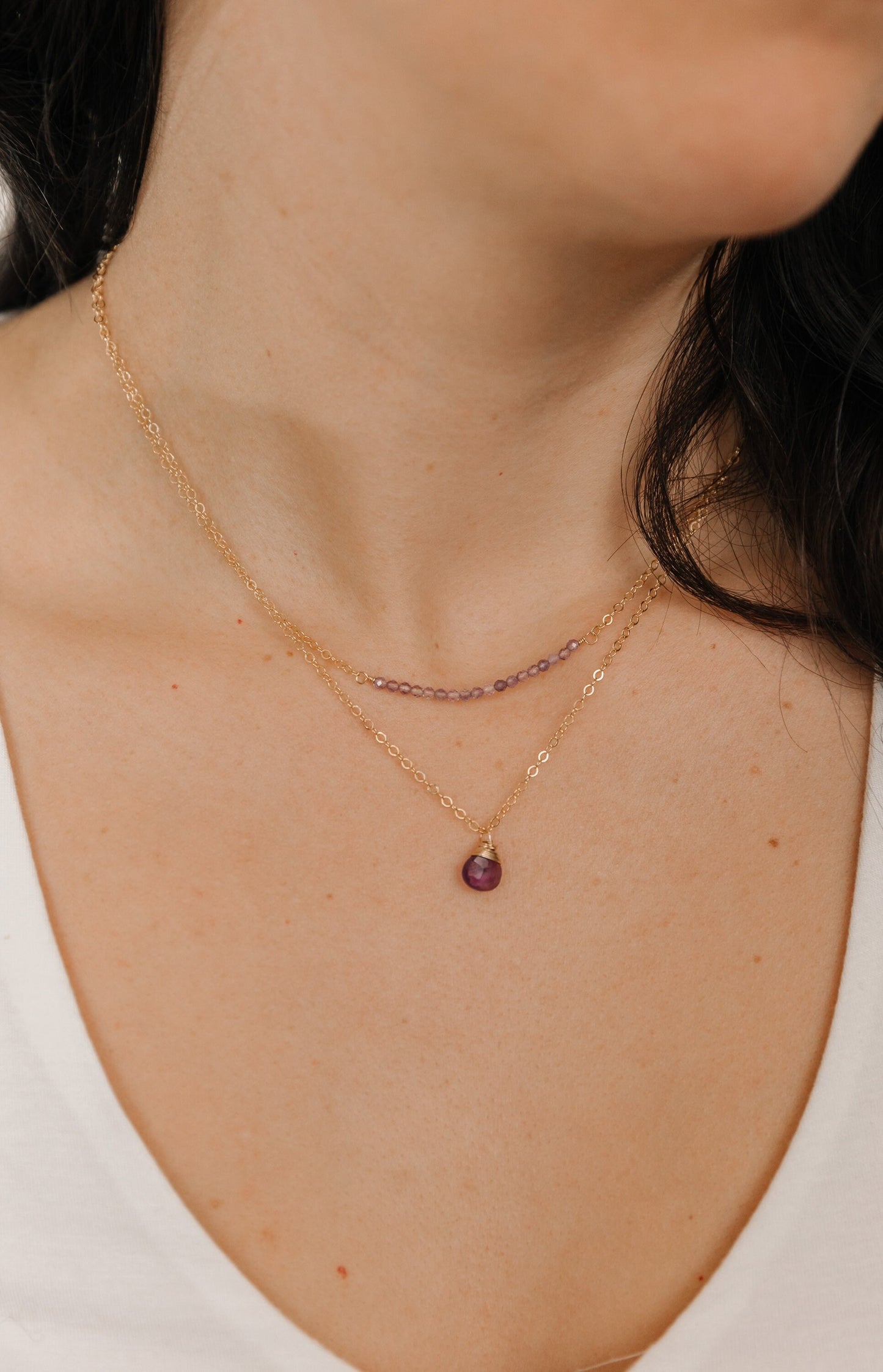 Amethyst Pendant Necklace