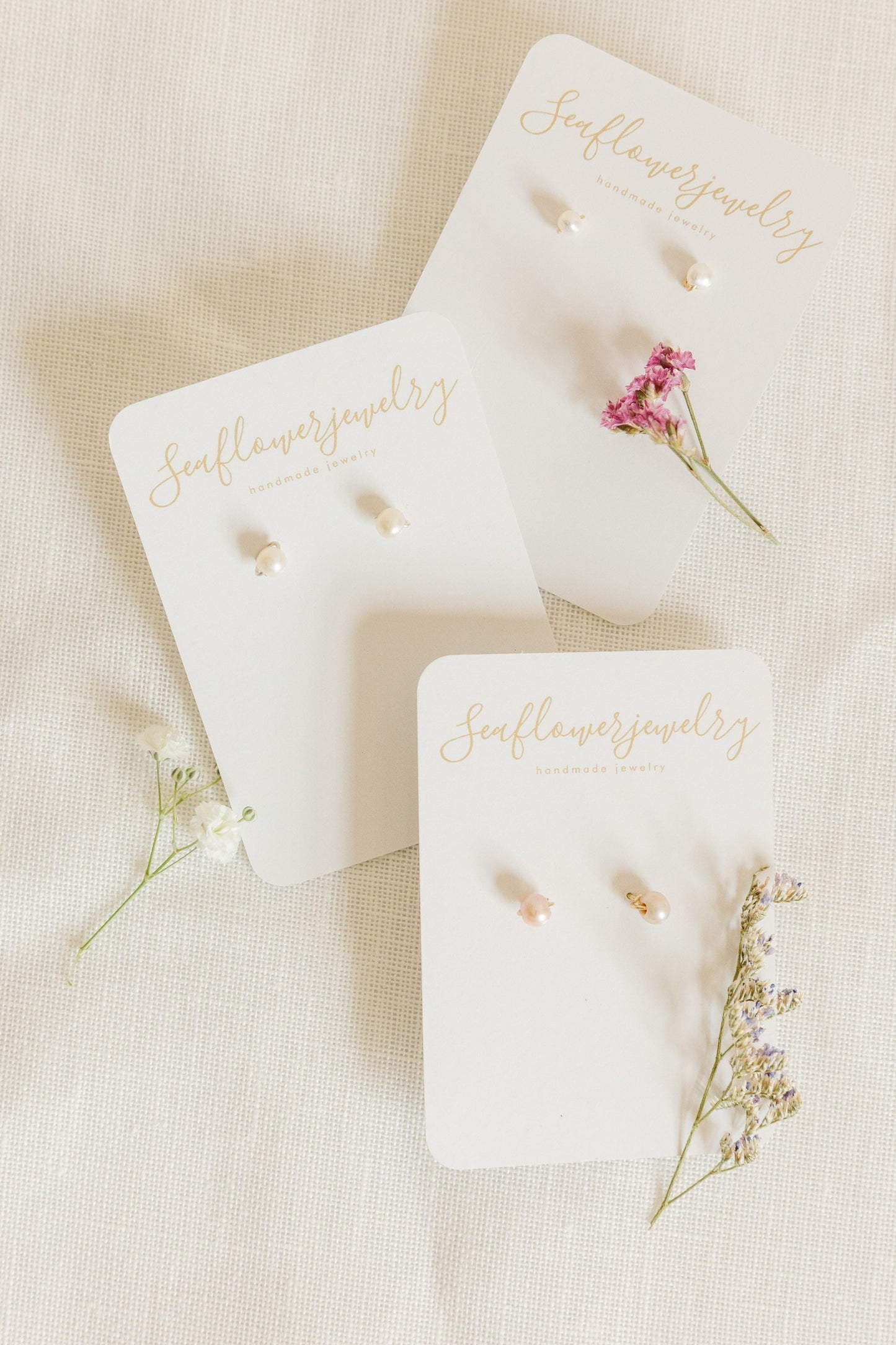 Pearl Stud Earrings