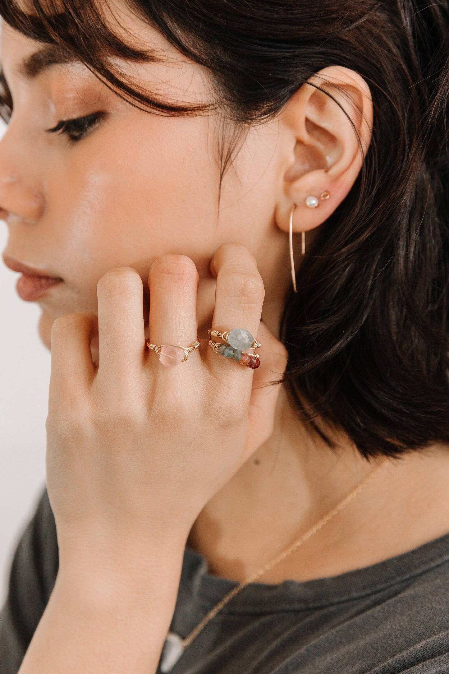 Dainty Circle Studs