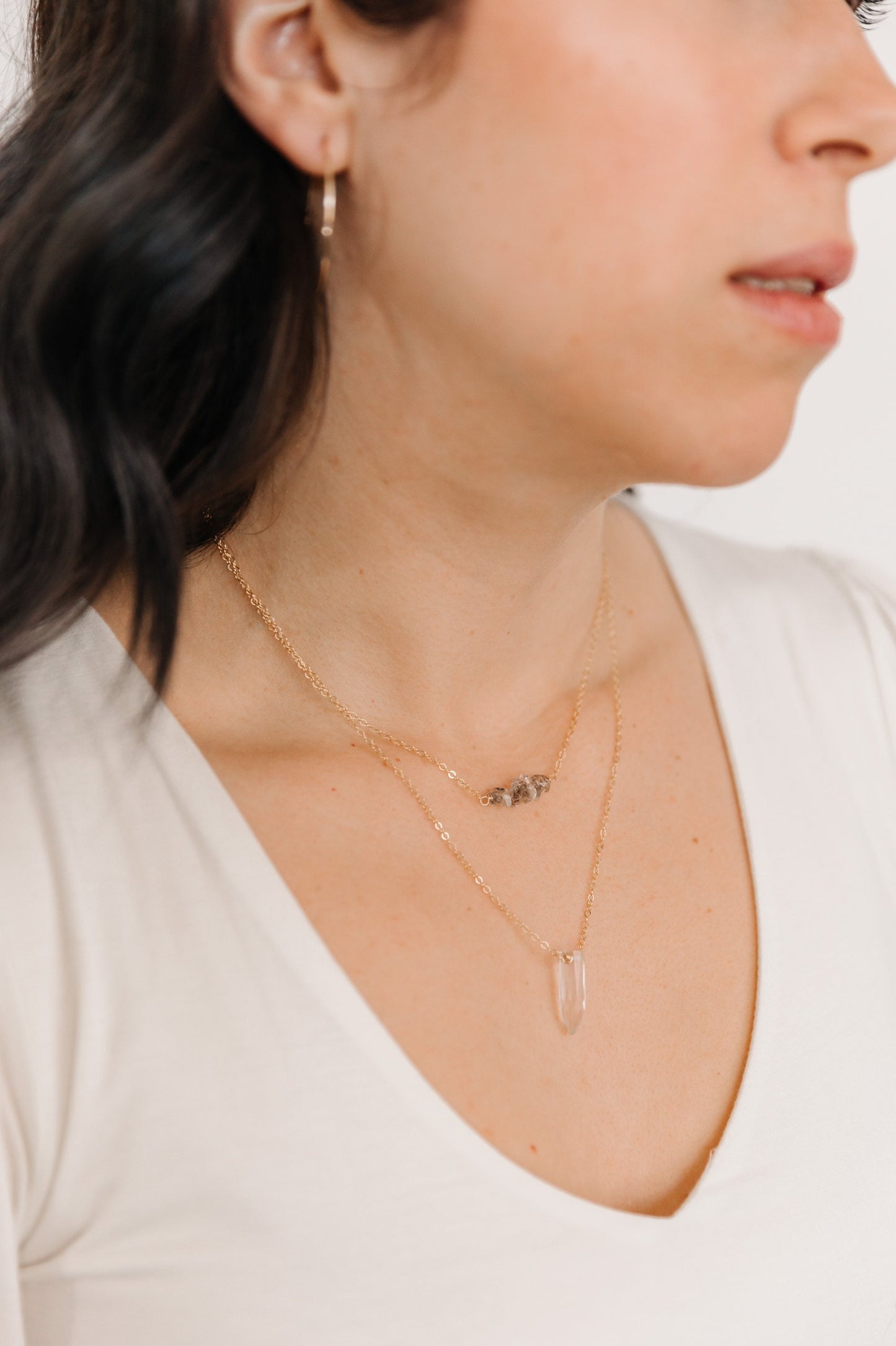 Quartz Crystal Point Necklace