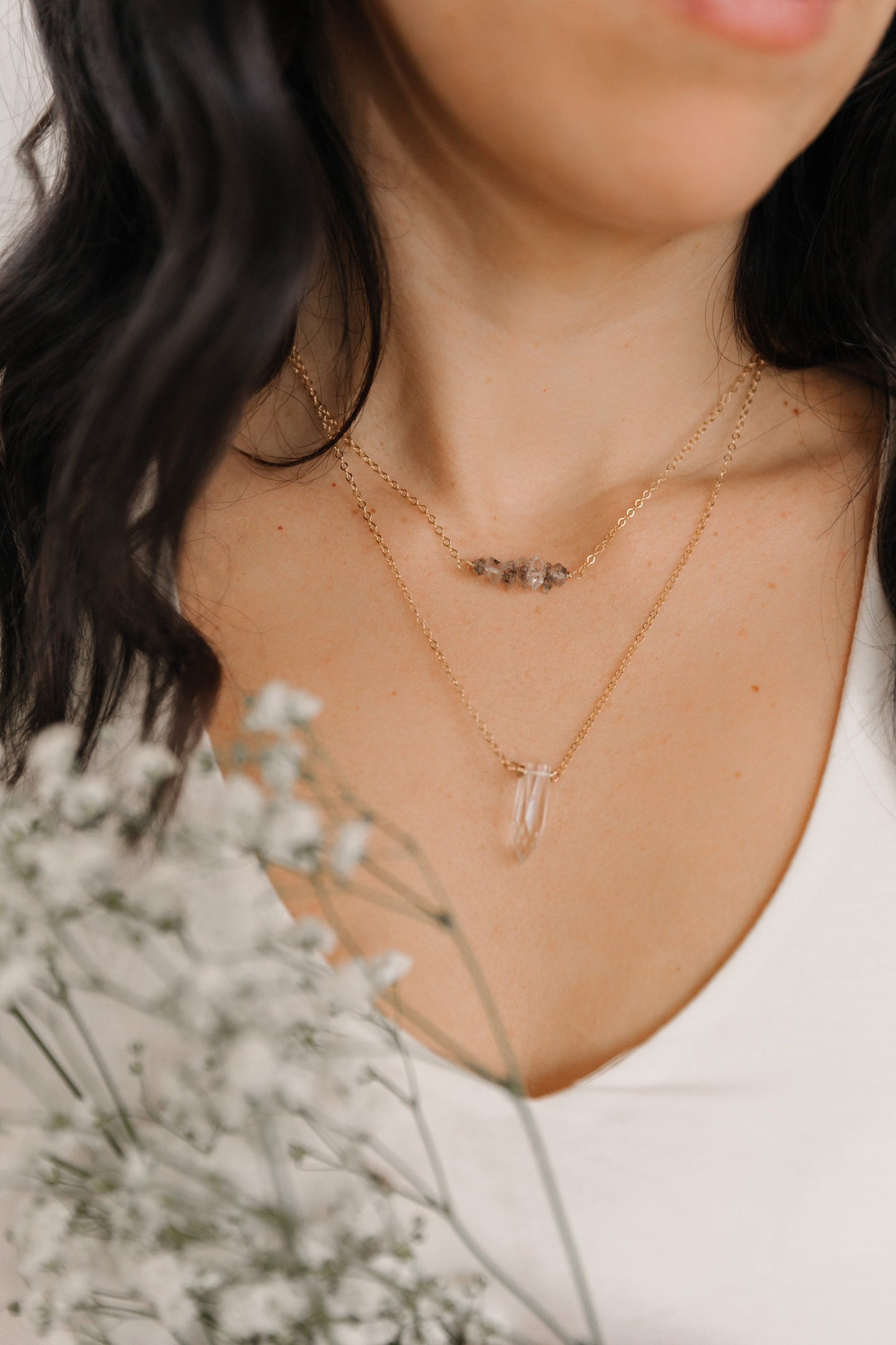 Quartz Crystal Point Necklace