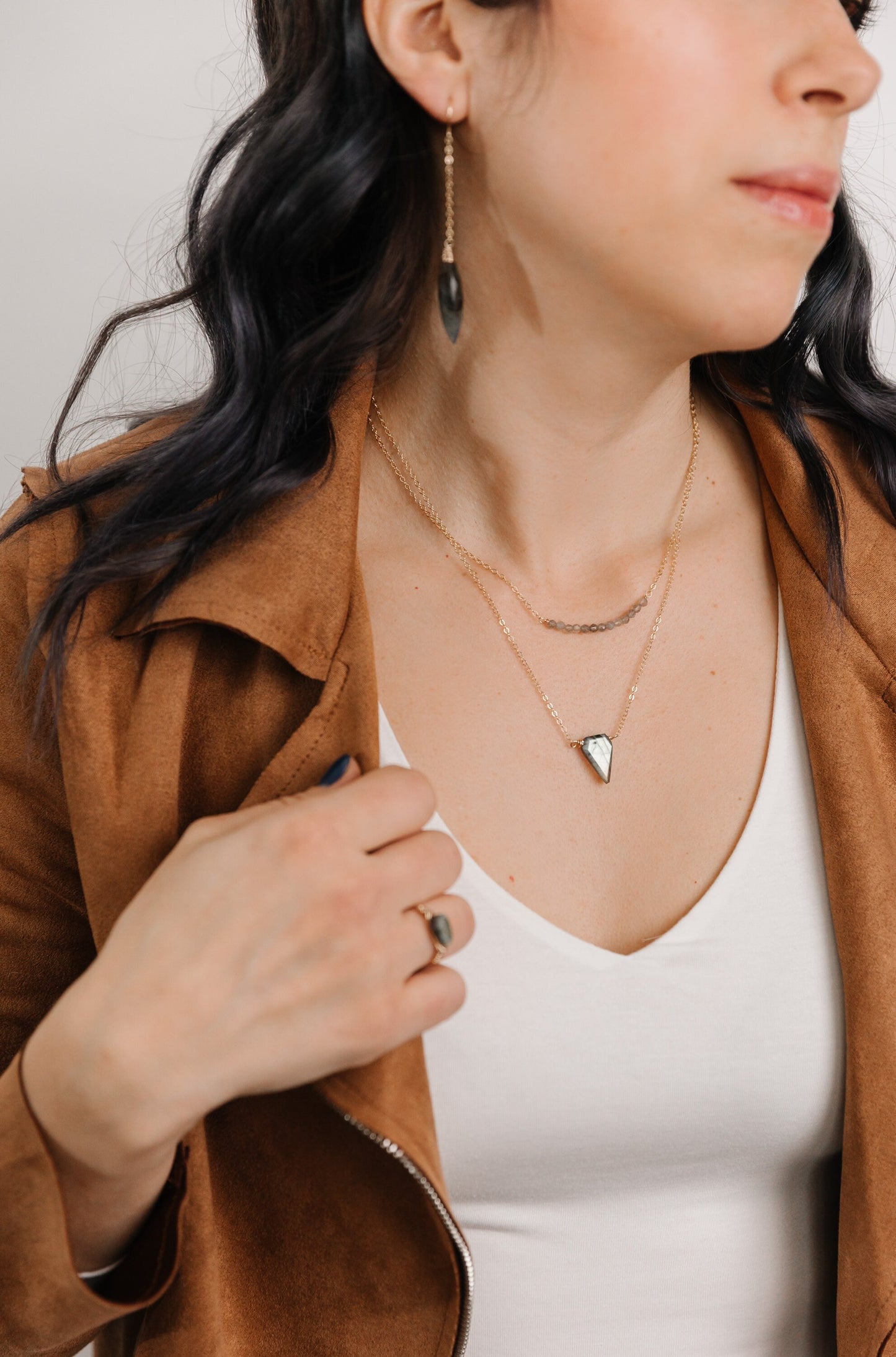 Labradorite Dainty Necklace
