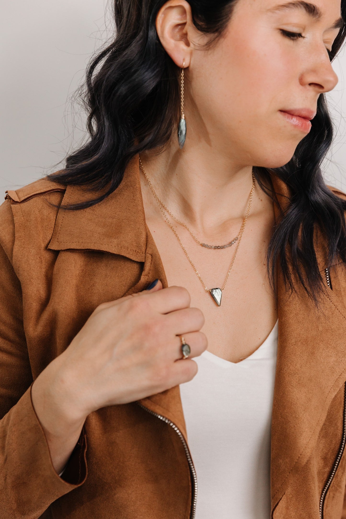 Labradorite Dainty Necklace