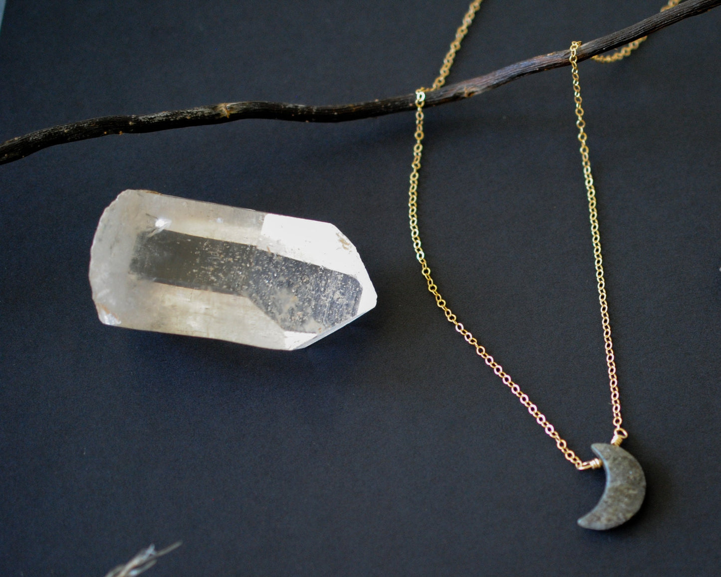 Moon Necklace & Star Earrings Set