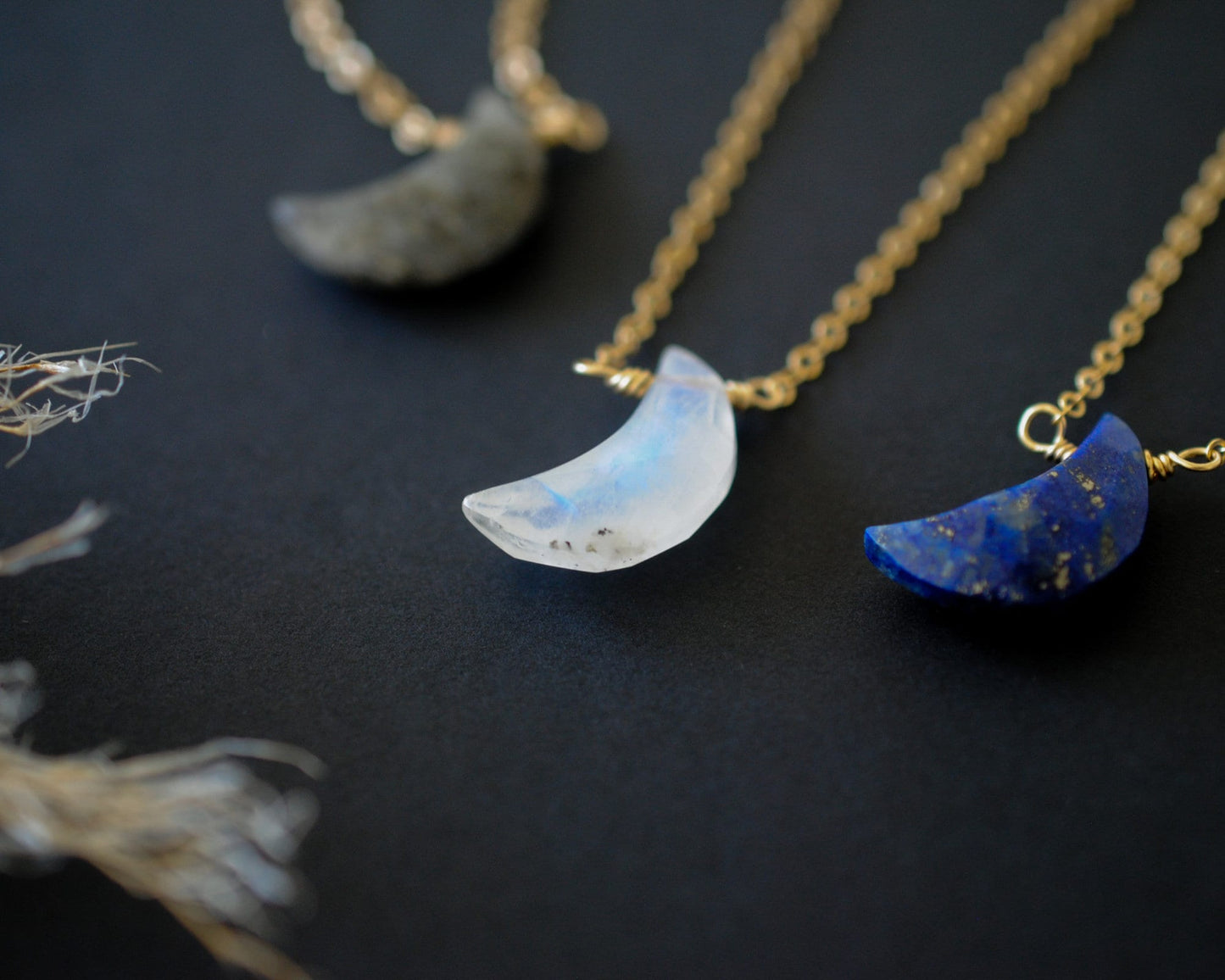 Custom Crystal Moon Necklace