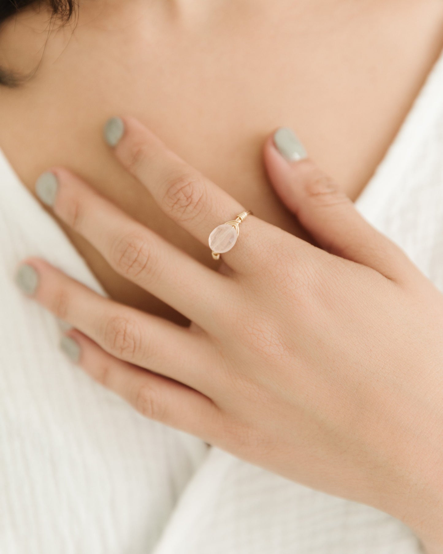 Rose Quartz Ring