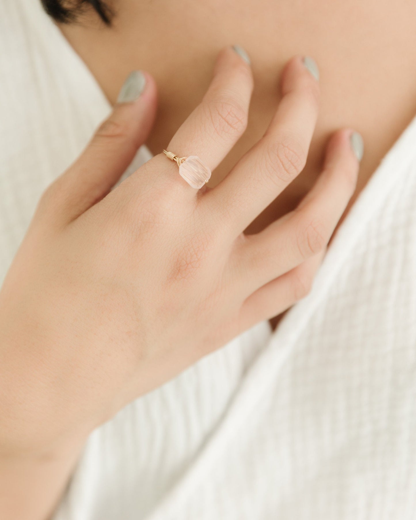 Rose Quartz Ring