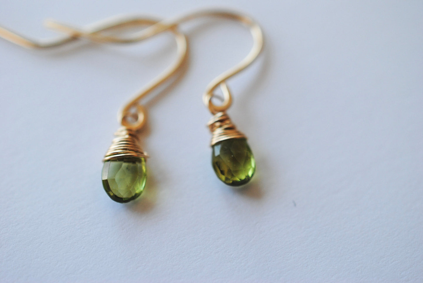 Peridot Drop earrings