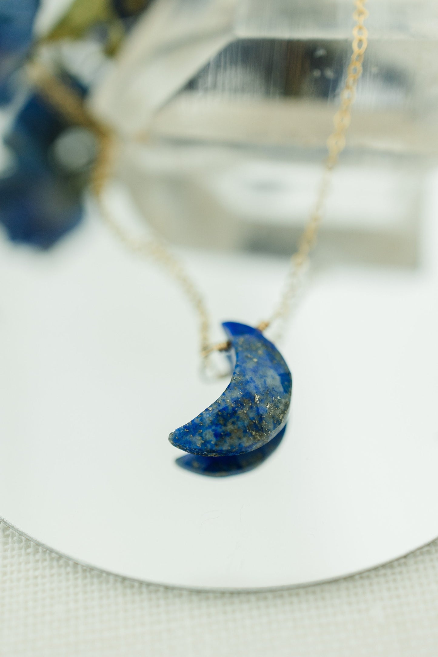 Lapis Lazuli Moon Necklace