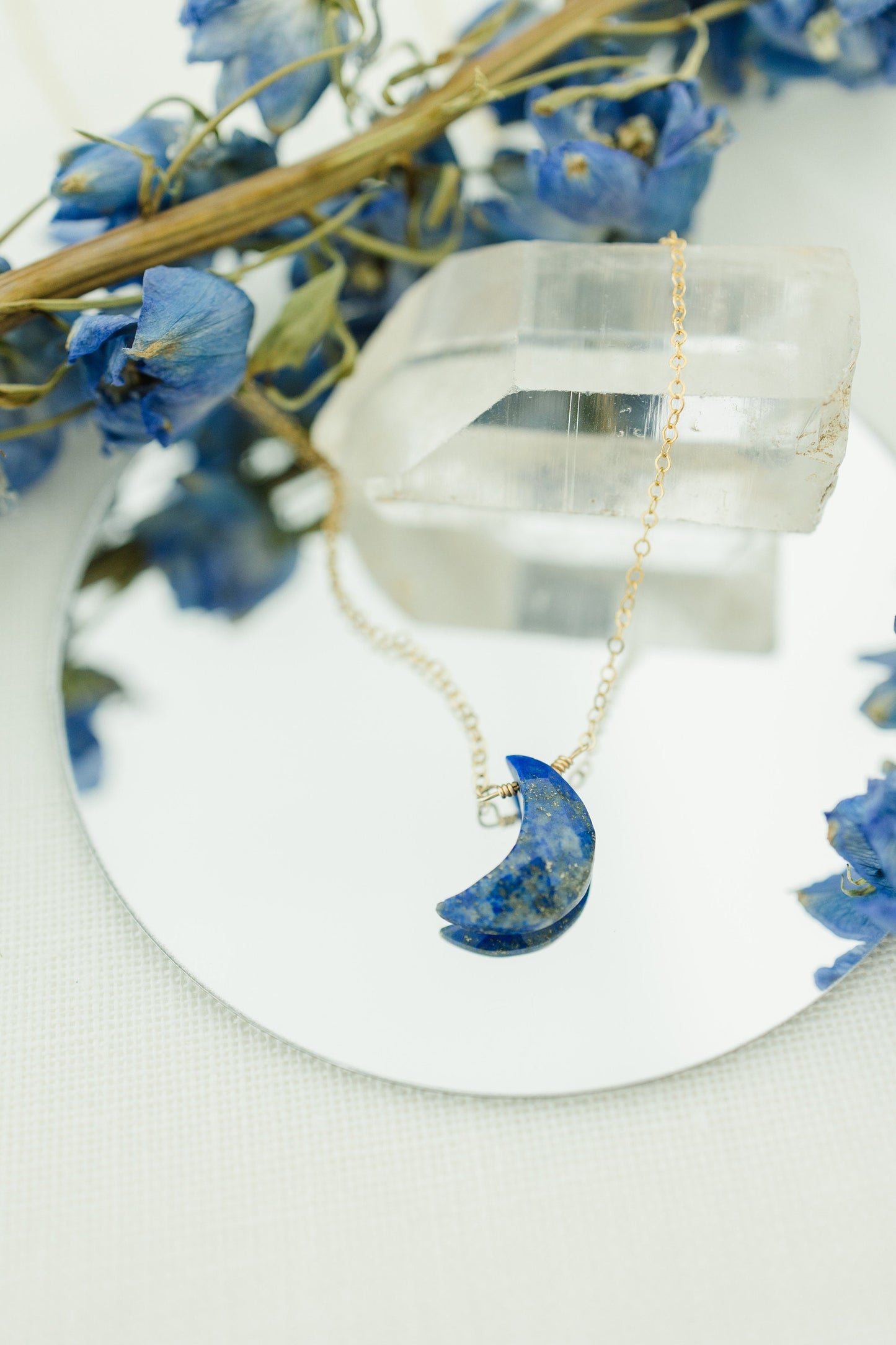 Lapis Lazuli Moon Necklace