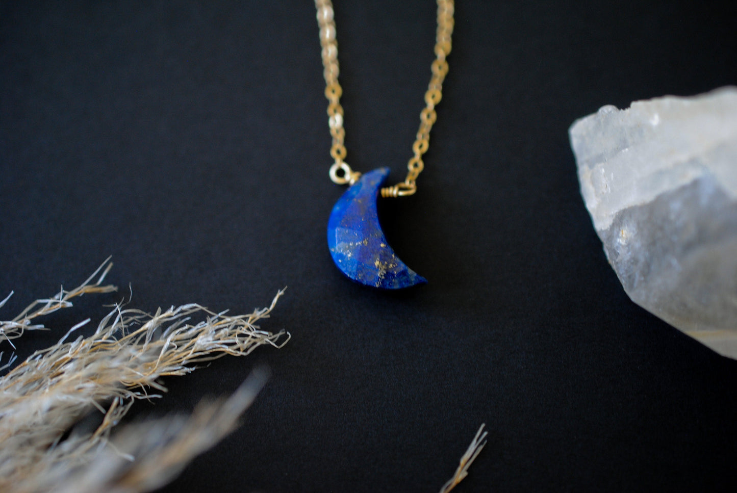 Lapis Lazuli Moon Necklace