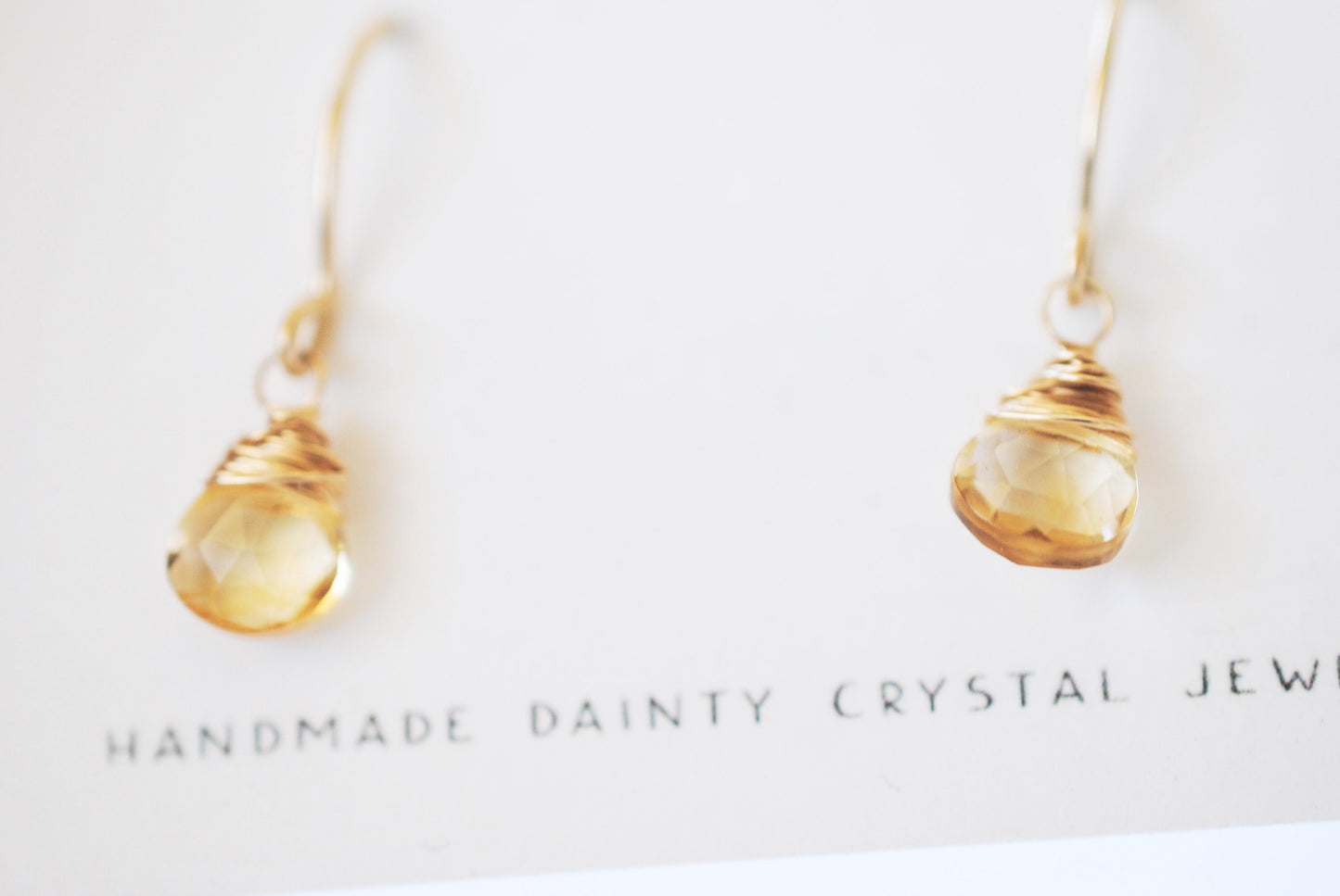 Citrine Drop earrings
