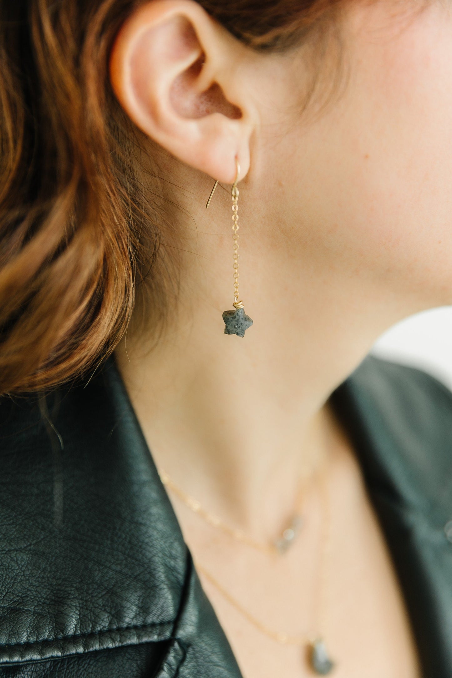 Moon Necklace & Star Earrings Set