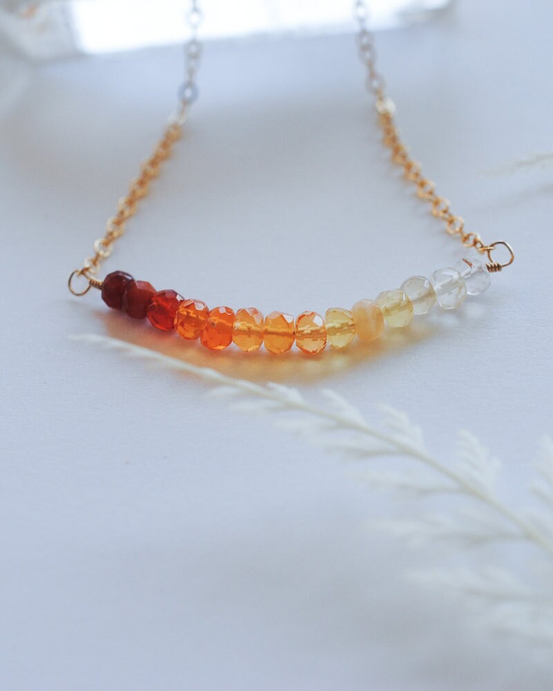 Mexican Fire Opal Necklace