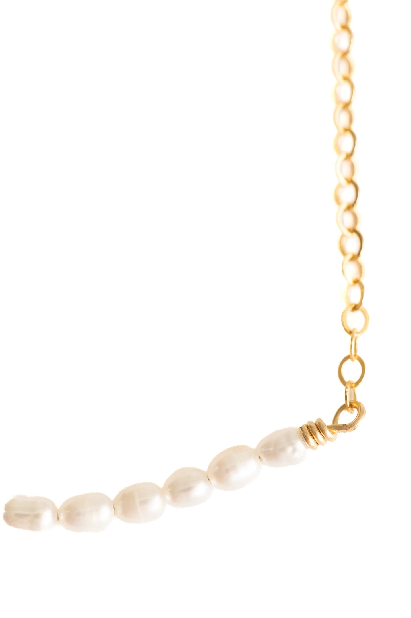 Dainty Pearl Bar Necklace