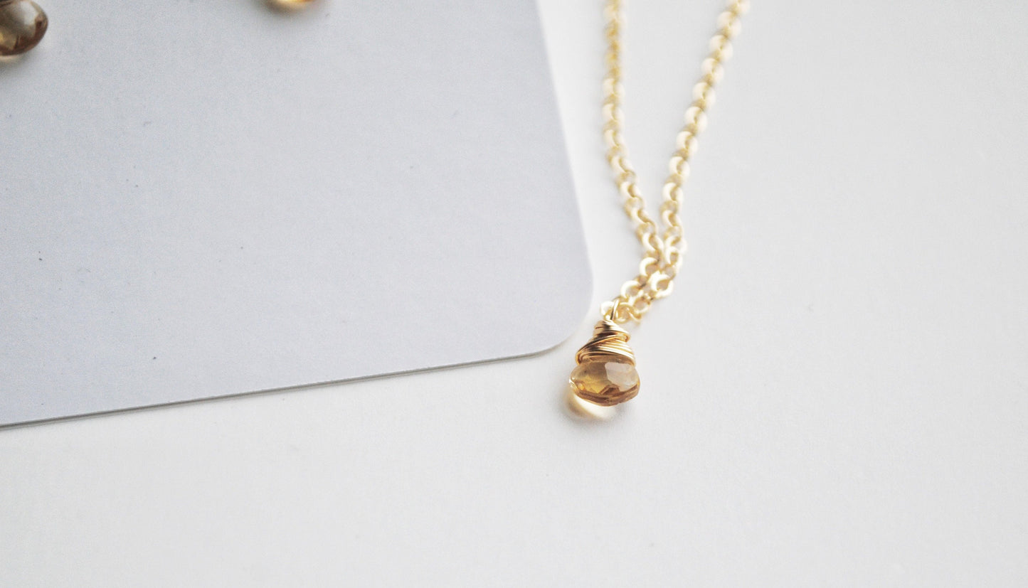 November Birthstone Necklace