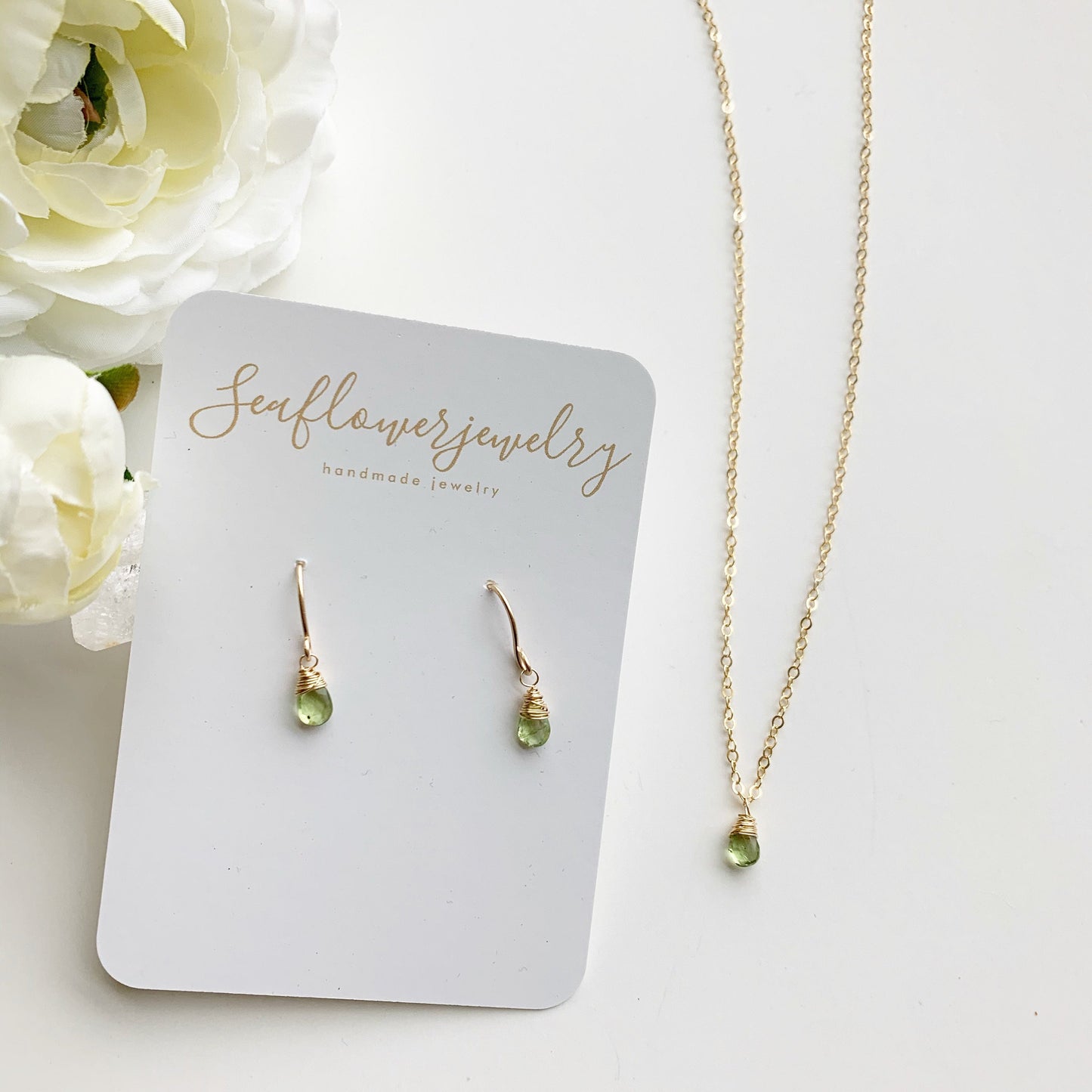 Peridot Pendant Necklace