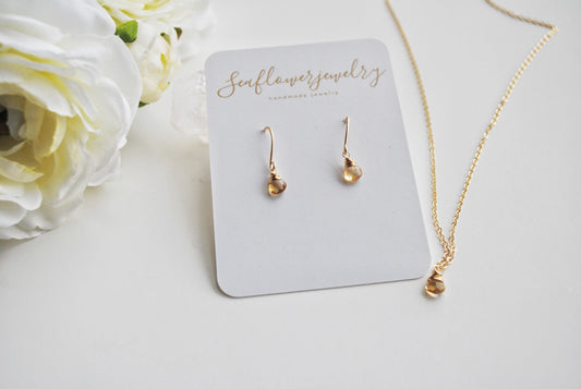 November Birthstone Necklace