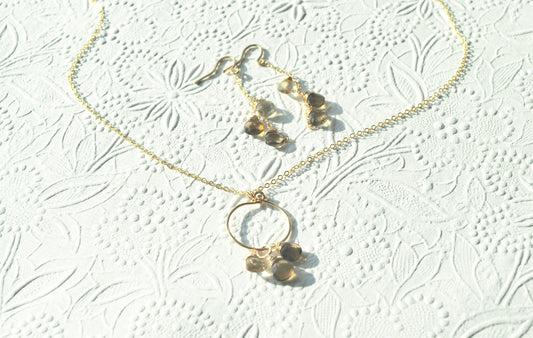Lemon Quartz Ombré Jewelry Set