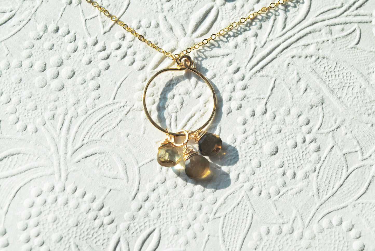 Lemon Quartz Ombré Jewelry Set