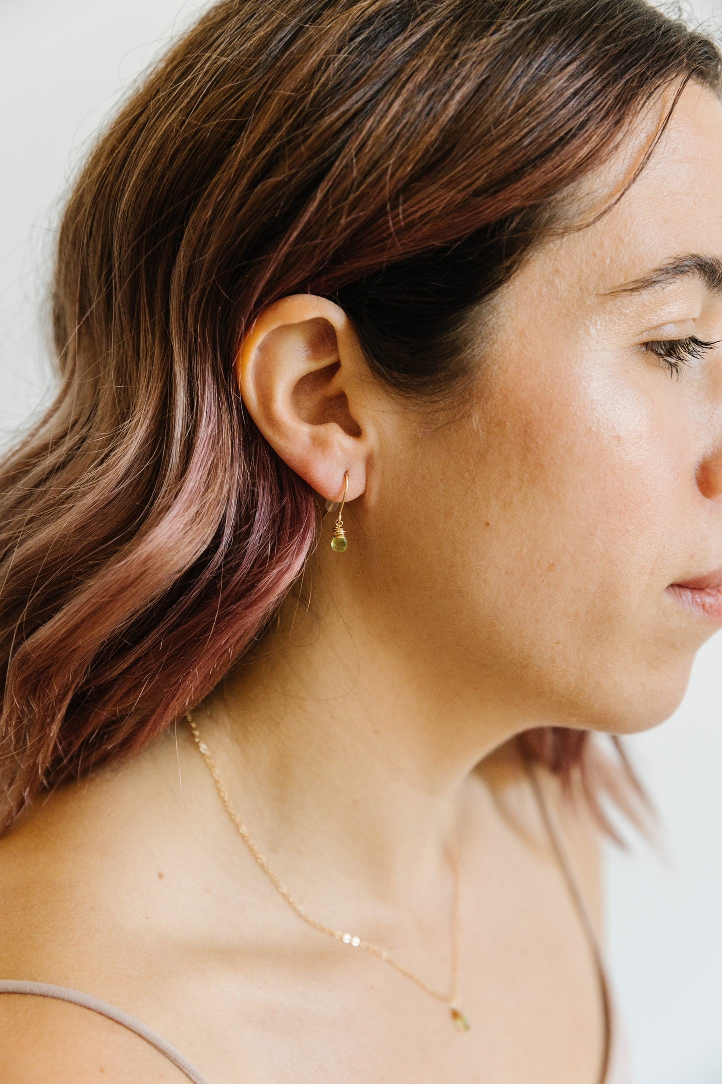 Peridot Teardrop Necklace